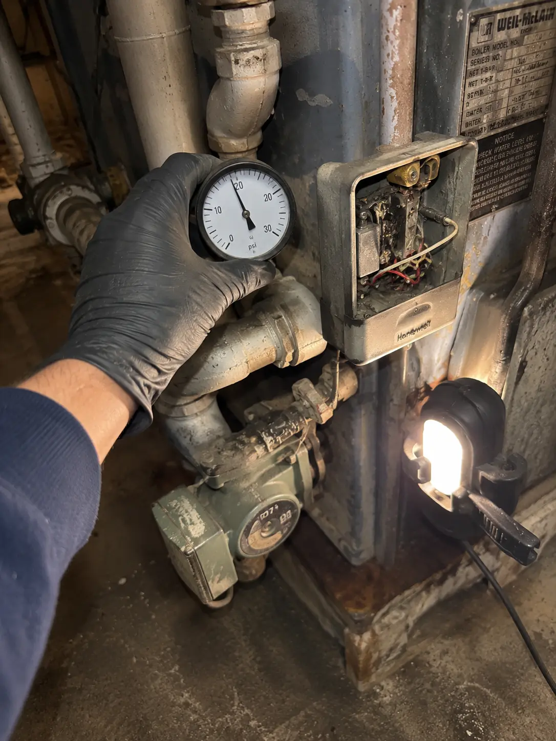 sewer camera monitor showing inside of a pipe